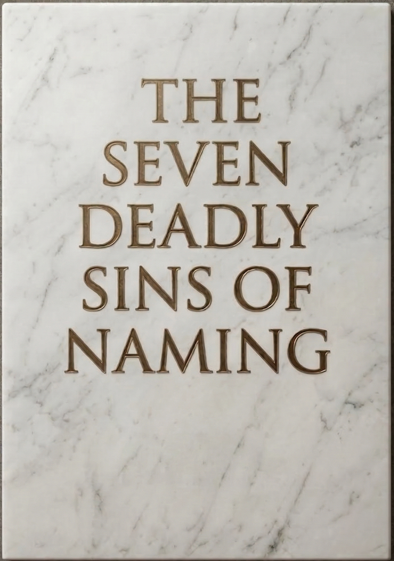 The Seven Deadly Sins of Naming